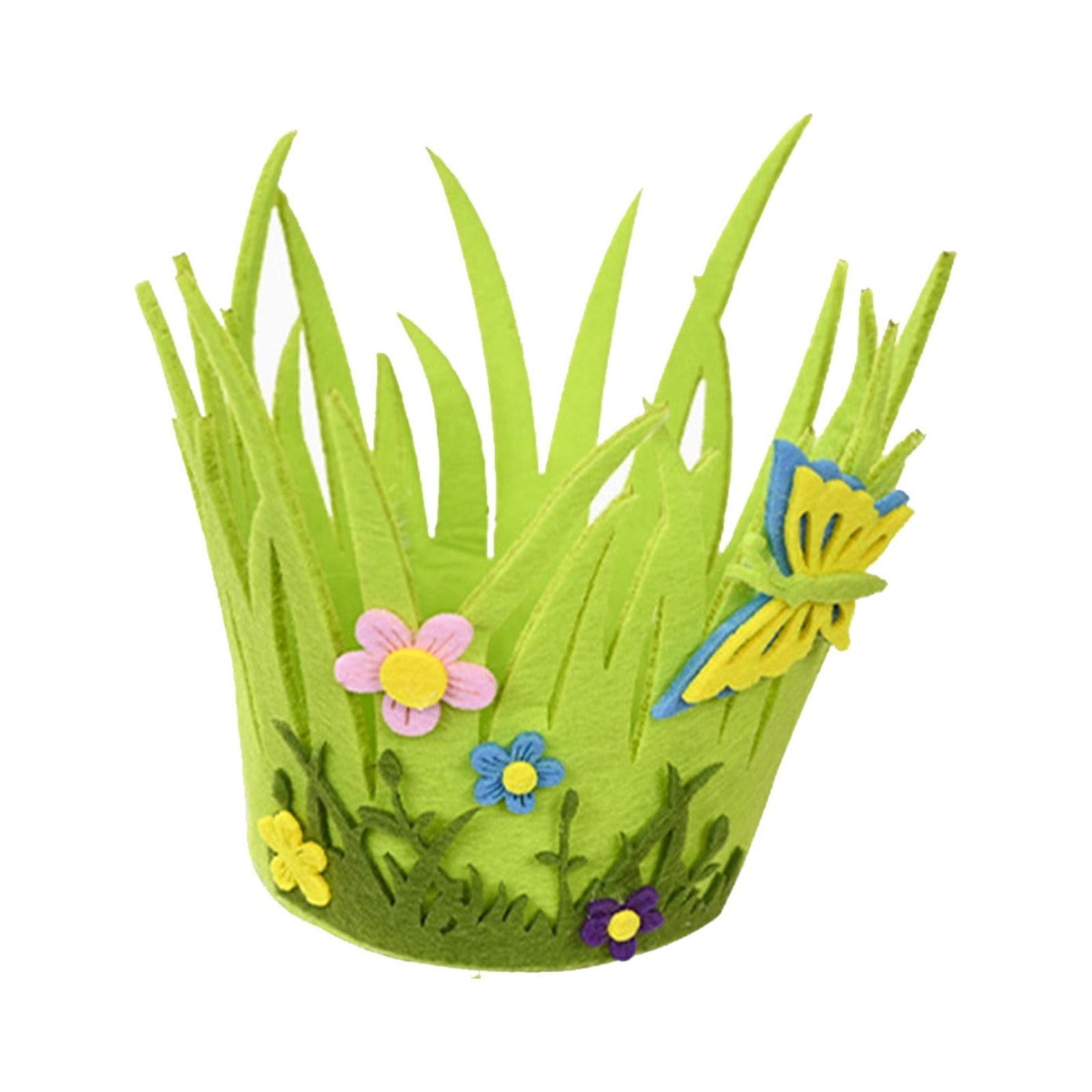 JeashCHAT Easter Basket Non-woven Easter Grass Baskets Easter ...