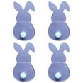 thumbnail image 1 of JeashCHAT Easter Decorations Set Of 4 Bunny Flatware Holders Easter Bunny Cutlery Bag Rabbit Cutlery Set With Tail, 1 of 1