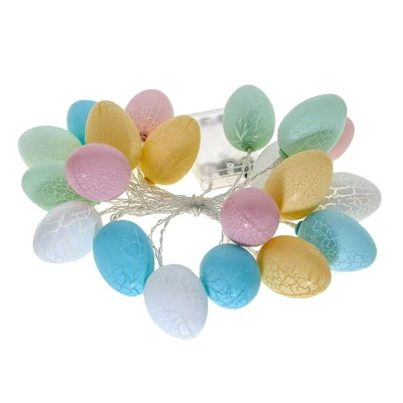 JeashCHAT Easter Egg String Lights Battery Operated Easter Egg Lights Indoor Outdoor Easter Decorations 9.8Ft 20 LED