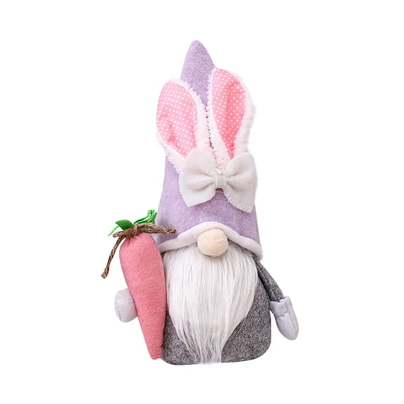 JeashCHAT Easter Gnomes Decorations, Plush Easter Bunny Handmade Swedish Elf Stuffed Doll Rabbit Gifts Cute Easter Faceless Dwarf Bunny Household Ornaments, Home Decor