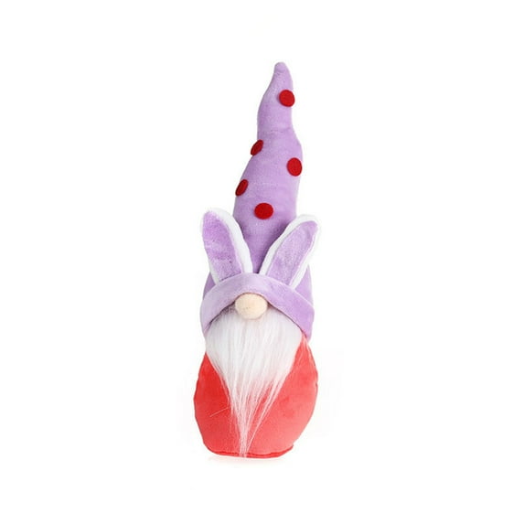 JeashCHAT Easter Gnomes Decorations,Plush Easter Bunny Handmade Swedish Tomte Elf Stuffed Doll Rabbit Gifts Cute Easter Faceless Dwarf Bunny Household Ornaments, Home Decor