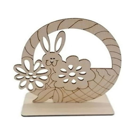 JeashCHAT Easter Wood Eggs Bunny Chicken Ornaments Arts & Crafts Painting Kit,Easter Crafts for Kids Toddlers Boys Girls,Easter Basket Stuffers Gifts,Easter Party Favors Decorations