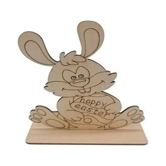 JeashCHAT Easter Wood Eggs Bunny Chicken Ornaments Arts & Crafts Painting Kit,Easter Crafts for Kids Toddlers Boys Girls,Easter Basket Stuffers Gifts,Easter Party Favors Decorations