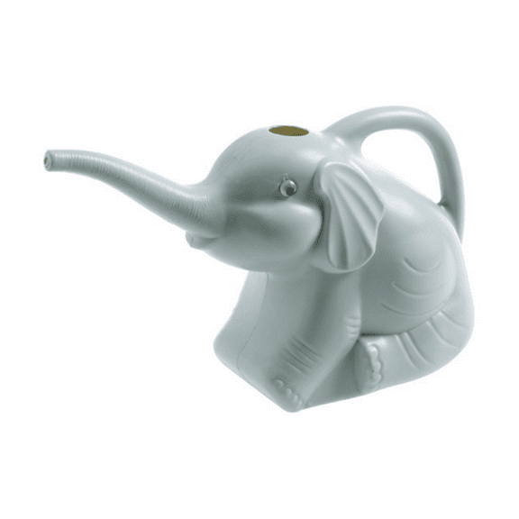 JeashCHAT Elephant Watering Can for Indoor Plants, Long Spout Plastic Watering Can for Flowers House Plants, Blue