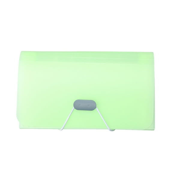 JeashCHAT Expanding File Folder 13 Pockets Accordion File Organizer with Elastic Buckles Closure, Large Capacity Paper Document Organizer for Work Home Office, Green