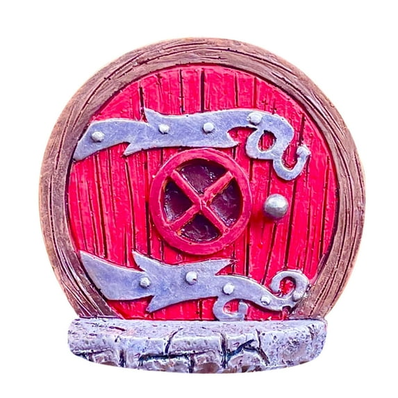 JeashCHAT Fairy Garden Door for Tree,Gnome Home Miniature Door Decoration,Fairytale Tiny House Doors Mini Gift for Kids, Miniature Fairy Gnome Home Window and Door for Trees Decoration