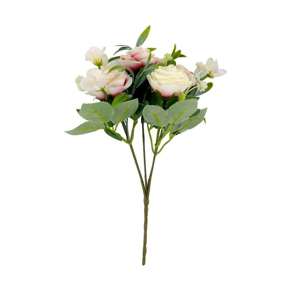 JeashCHAT Fake Flowers Artificial Roses Flowers Silk Flower Bouquet Floral for Outdoor Indoor Home Office Patio Wedding Party Cemetery Vase Decor Table Centerpieces