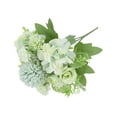 thumbnail image 1 of JeashCHAT Fake Flowers Artificial Silk Hydrangea Bouquet Peony Rose Decor Plastic Carnations for Floral Arrangements DIY Wedding Bouquet Table Centerpieces , Green, 1 of 6