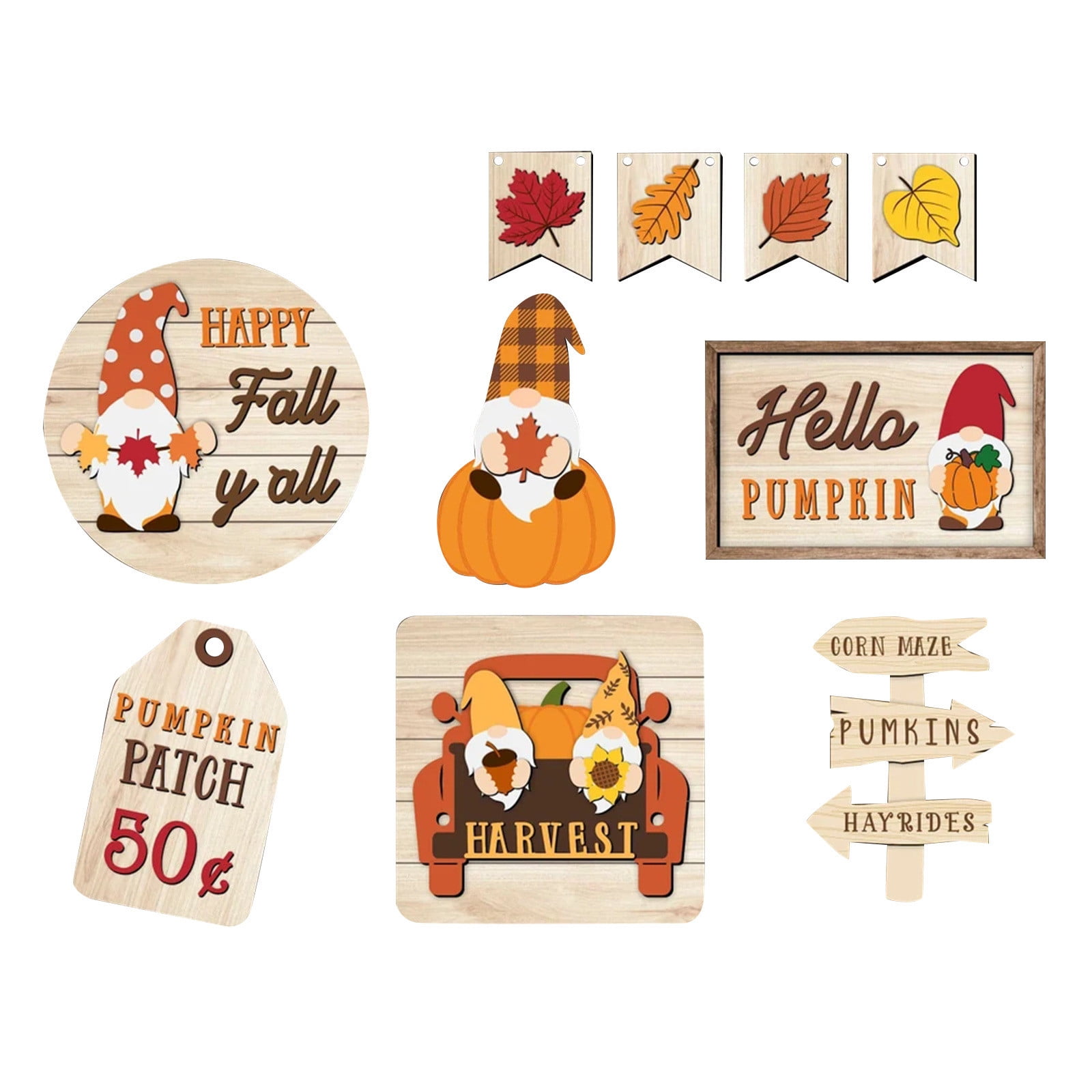 JeashCHAT Fall Decor Fall Decorations for Tiered Tray Fall Decor ...