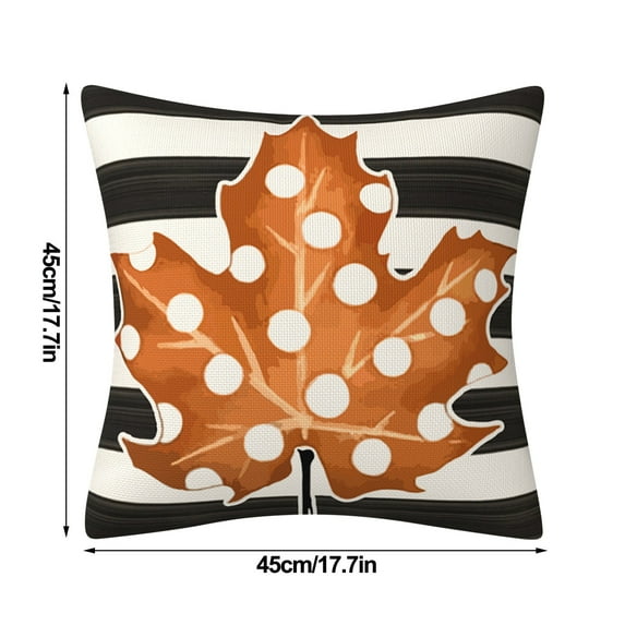 JeashCHAT Fall Pillow Covers 18x18 Inch Fall Decor for Home, Maple Leaf Pumpkin Decorative Throw Pillow Covers Thanksgiving Pillow Case Outdoor Cushion Cover