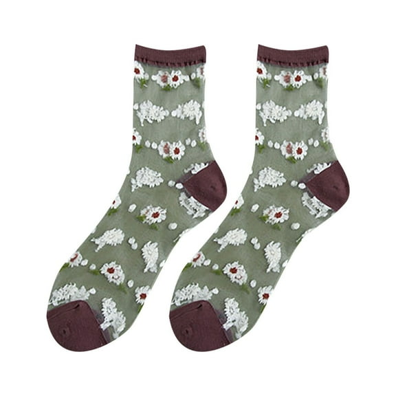 JeashCHAT Fashion Women Mesh Ladies Breathability Patchwork Thin Socks Women’s Stockings