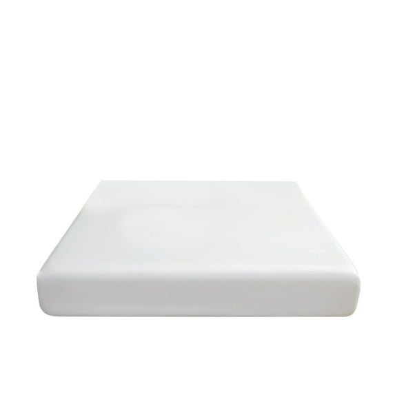 JeashCHAT Fitted Sheet Checkered Solid Color Bed Sheet Ultra Soft Breathable Brushed Microfiber Bottom Sheet Bedroom Non Slip Mattress Protector, 79" x 59", White