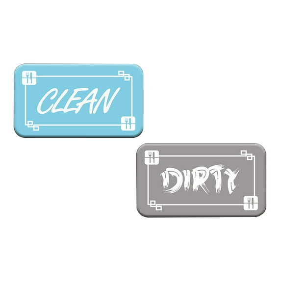 JeashCHAT Fun And Practical Home Decor Double Sided Fridge Magnet Dishwasher Magnetic Sticker Clean Dirty Sign Clearance