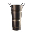 thumbnail image 1 of JeashCHAT Galvanized Metal Vase, 9" Farmhouse French Bucket with Handles, Rustic Flower Bucket Leak Proof Iron Vase for Floral Arrangements Home Wedding Table Centerpiece, 1 of 6