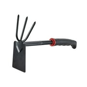 JeashCHAT Gardening Tools Heavy Duty Stainless Steel Garden Tools Garden Shovel Hand Rake with Soft Rubber Non-Slip Handle