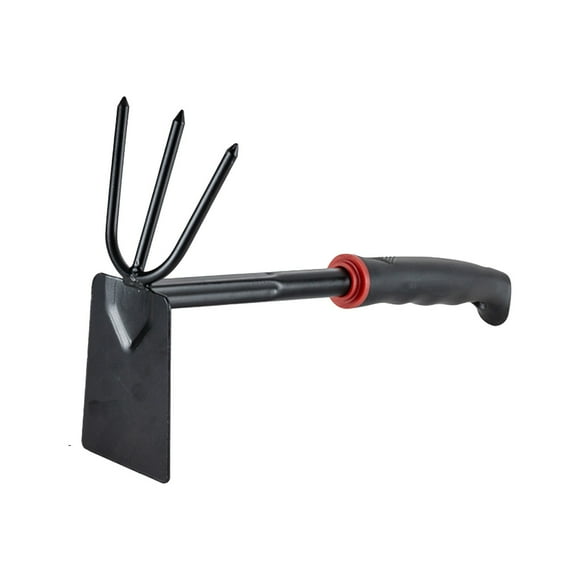 JeashCHAT Gardening Tools Heavy Duty Stainless Steel Garden Tools Garden Shovel Hand Rake with Soft Rubber Non-Slip Handle