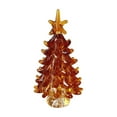 thumbnail image 1 of JeashCHAT Glass Mini Christmas Tree Tabletop Christmas Tree Ornaments Stained Glass Desktop Xmas Tree for Indoor Office Home Christmas Party Holiday Decor Christmas Gifts, 1 of 5