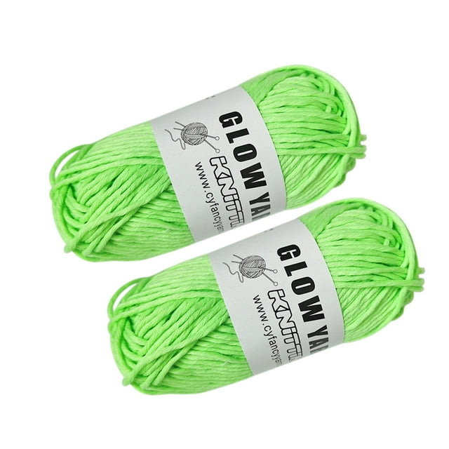 JeashCHAT Glow In The Dark Yarns Luminous Yarn Handwoven DIY Hand Woven Glowinthedark Yarn