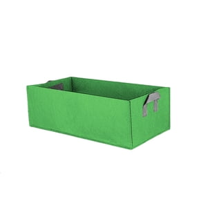 JeashCHAT Grow Bags 9 Gallon Fabric Raised Plant Bed Rectangular Plant Boxes Grow Pots Garden Containers with Handles Fit for Grow Soil Plants Flowers Vegetables Garden Indoor Outdoor