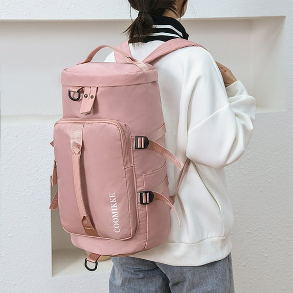 JeashCHAT Gym Bag, Small Duffle Bag With Shoe Compartment And Wet Pocket, Women's Weekend Bag, Yoga Travel Swimming Camping Overnight Bag, Lightweight Waterproof