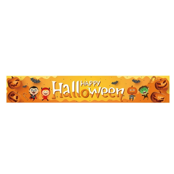 JeashCHAT Halloween Banner Large Halloween Decorations Outdoor Yard Porch Signs Halloween Party Decorations Supplies Front Door Garage Balcony Garden Hanging Flag Backdrop