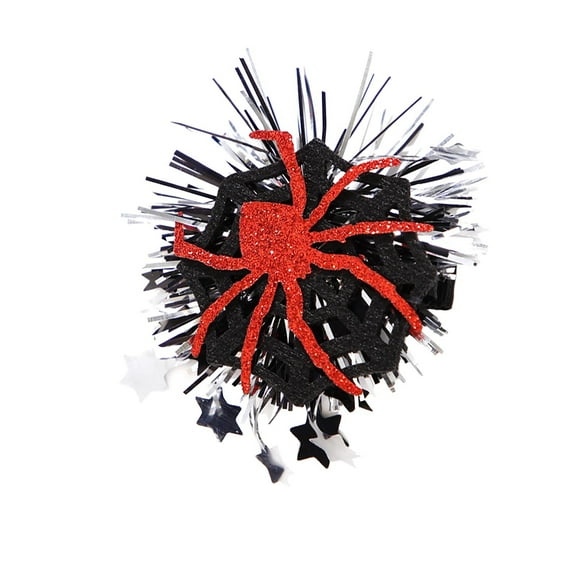 JeashCHAT Halloween Hair Clips for Girls Glitter Spider and Spider Web No-Slip Snap Clips Barrettes Halloween Costume Party Hair Accessories for Kids