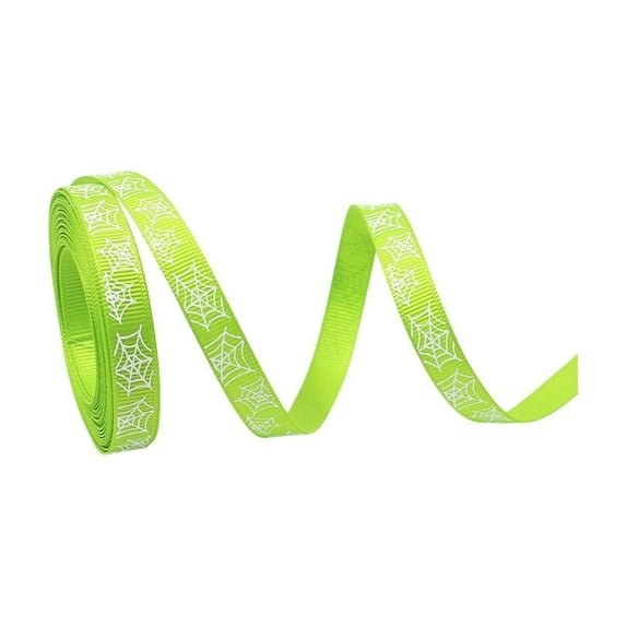 JeashCHAT Halloween Ribbon, 1cm x 10 Yards Halloween Themed Ribbon Roll, Halloween Thin Ribbon for Crafts Gift Wrapping Bow Making Party Home Decorations