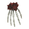 thumbnail image 1 of JeashCHAT Halloween Skeleton Hand Rose Hair Clip for Women Girls, Hand Bone Rose Flower Claw Clip, Hair Accessories for Halloween Costume Party, 1 of 6