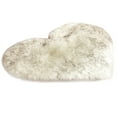 thumbnail image 1 of JeashCHAT Heart Shape Fluffy Area Rug Clearance, Ultra Soft Faux Sheepskin Small Rug, Long Plush Shaggy Carpet for Bedroom Living Room Floor Sofa (15.7 x 19.6inch), 1 of 2
