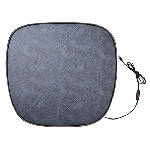 JeashCHAT Heated Car Seat Cushion, 12V Portable Car Heating Pad Back Massager, Heating And Ventilation Function Winter Driving