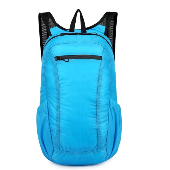JeashCHAT Hiking Daypack Lightweight Packable Backpack Foldable Backpack for Travel Camping Cycling Outdoor, Sky Blue