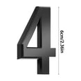 thumbnail image 1 of JeashCHAT House Numbers, 0-9 Self-adhesive House Number Modern House Numbers for Outside Black Mailbox Numbers Address Home Number for House Apartments Office Hotel Room Easy to Install, 2.36 inch, 1 of 2