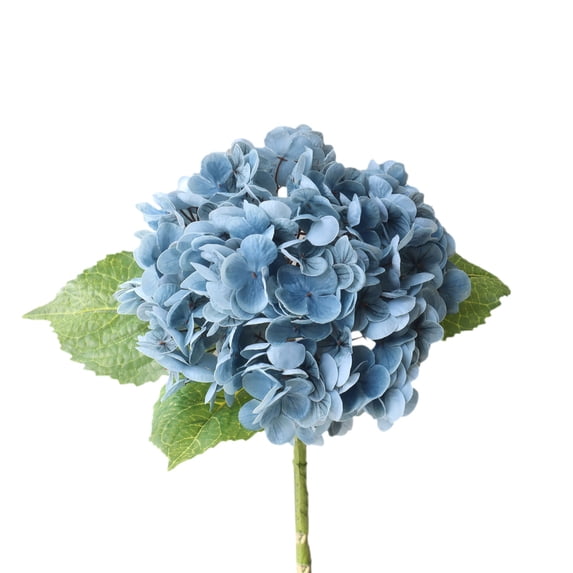 JeashCHAT Hydrangea with Stem, Silk Hydrangea Heads Artificial Flowers for Home Table Centerpieces Wedding Party Baby Shower Decoration