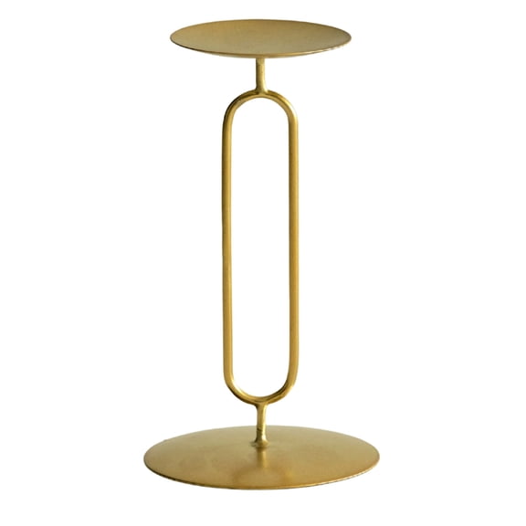 JeashCHAT Iron Metal Candle Holder for Pillar Candles, Candle Tray Stand Valentine's Day Anniversary Wedding Christmas Decorations Indoor, Holiday Party Dining Table Centerpiece Mantel Decor