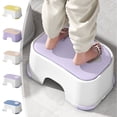 thumbnail image 1 of JeashCHAT Kids Step Stool, Non-Slip Toddler Step Up Stool for Bathroom Kitchen Sink, Lightweight Plastic Stool for Brushing Teeth, Washing Hands and Face, 1 of 6