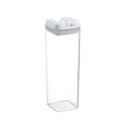 thumbnail image 1 of JeashCHAT Kitchen Canister Square Food Storage Container Clear Plastic Cereal Container with Easy Lock Lids Airtight Jar for Kitchen Pantry, Organization and Storage, BPA Free, 1 of 6