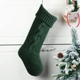 thumbnail image 1 of JeashCHAT Knitted Wool Christmas Stockings 18 Inches Cable Knitted Large Xmas Hanging Stockings Candy Bag Gift Bag Christmas Gifts Decorations for Family Holiday Xmas Party, 1 of 5