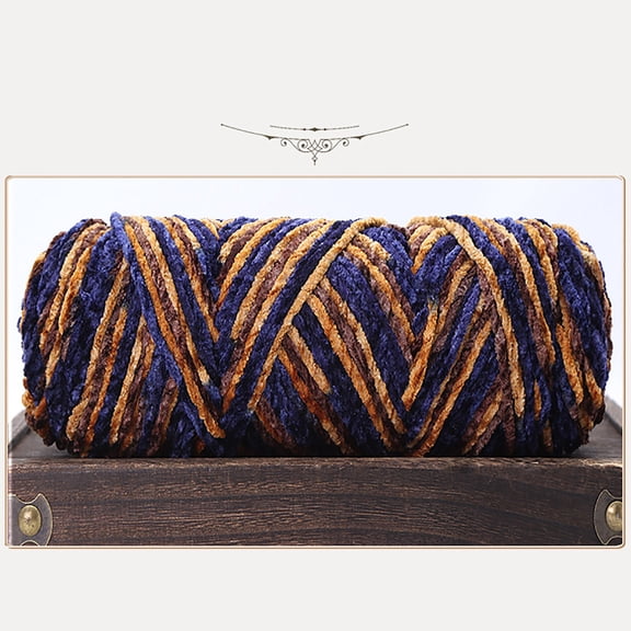 JeashCHAT Knitting Yarn Chenille Crochet Yarn Multi Colored Chunky Yarn Braideds Yarn Soft Yarn for Crocheting and Knitting Crafts Scarf