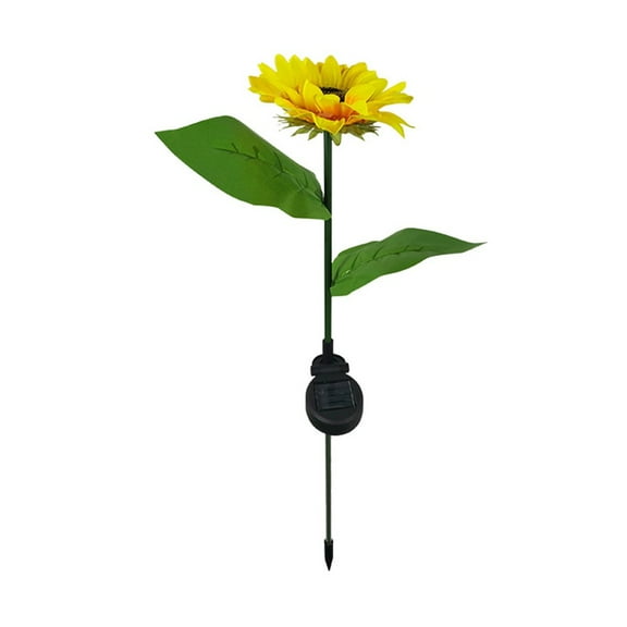 JeashCHAT LED Outdoor Solar Lights Sumflower Solar Garden Yard Lamp