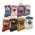 thumbnail image 1 of JeashCHAT Ladies Fashion Cute Warm Sleeping Christmas Socks Floor Socks, 1 of 2
