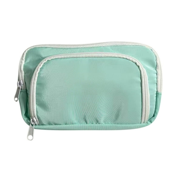JeashCHAT Large Capacity Pencil Case Pencil Pouch Stationery Organizer Bag Holder with Zipper for Middle High Office Teen, Green