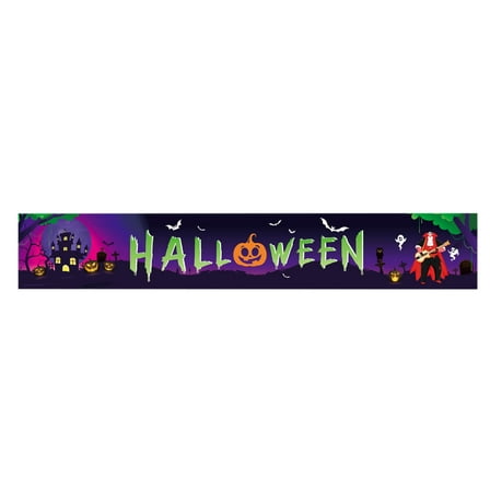 JeashCHAT Large Halloween Banner Halloween Decorations Outdoor Yard Porch Signs Halloween Party Decorations Supplies