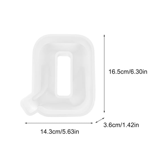 JeashCHAT Large Letter Molds , 6.5 Inch Alphabet Epoxy Resin Mould, 3D Silicone Letter Molds for Making Cake, Party Decor, DIY Crafts