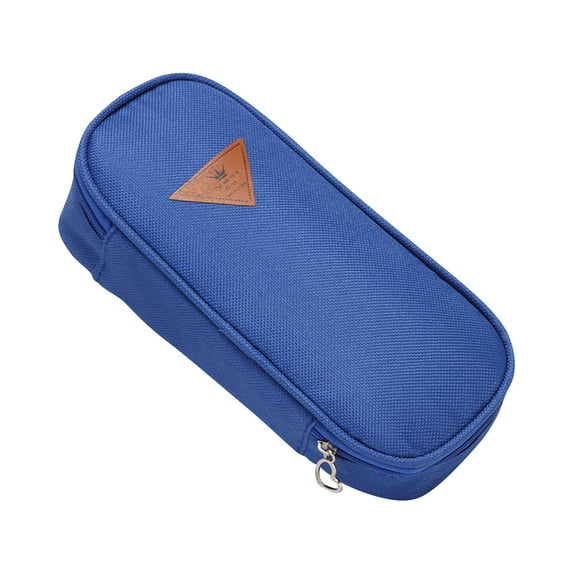 JeashCHAT Large Pencil Case, Pencil Pouch with Zipper Stationery Pouch Pen Case Pencil Bag for Office Supplies (Dark Blue)