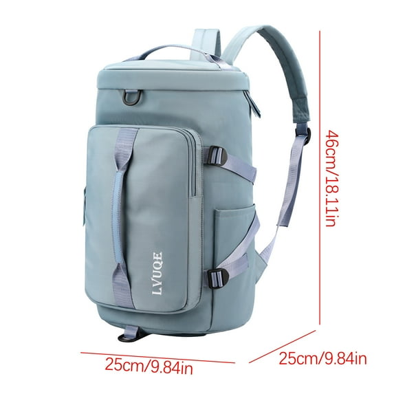 JeashCHAT Large Travel Backpack Duffel Bag Crossbody Bag, Casual Lightweight Hiking Sport Gym Bag for Women Men, Waterproof Weekender Overnight Bag College Bookbag , Blue