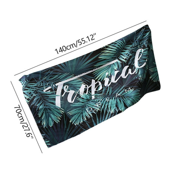 JeashCHAT Lightweight Thin Beach Towel , 27x55 Inches Sand Proof Beach Towel, Quick Dry Towels for Travel Sports Swim Spa, Super Soft Bath Towel for Kids Adult Men Women