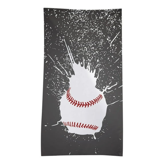 JeashCHAT Lightweight Thin Beach Towel Oversized , 30"x60" Microfiber Sandproof Ball Theme Towels for Women Men Quick Dry Towel Suitable for Gym, Swimming Pool, Sport