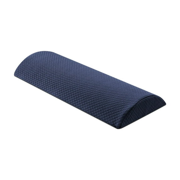 JeashCHAT Lumbar Support Pillow for Bed Relief Back Pain, Lower Back Pillow for Sleeping, Memory Foam Waist Pillow, Back Wedge Pillow for Back and Stomach Sleepers, 15.7"x7"x2", Navy