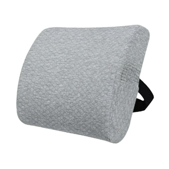 JeashCHAT Lumbar Support Pillow for Office Chair and Car Seat, Soft Memory Foam Lumbar Pillow Lumbar Cushion, Back Support Pillow, Lower Back Cushion, 13.39"x12.6"x4.72", Gray