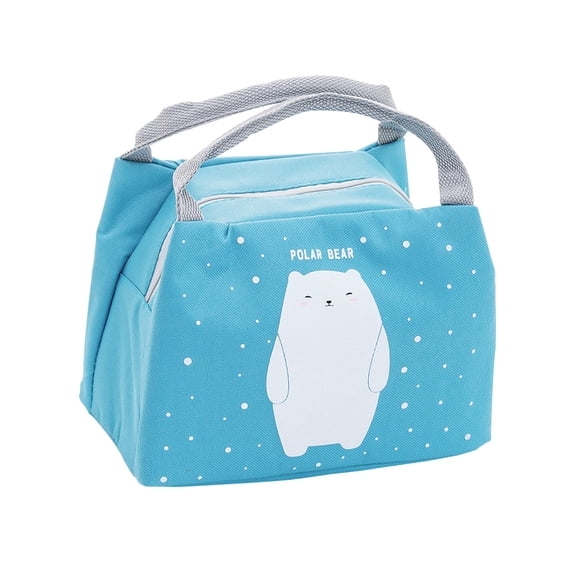 JeashCHAT Lunch Bag , Cute Cartoon Animal Insulated Lunch Bag for Adults, Reusable Lunch Tote Bag for Office Picnic Travel (Bear)
